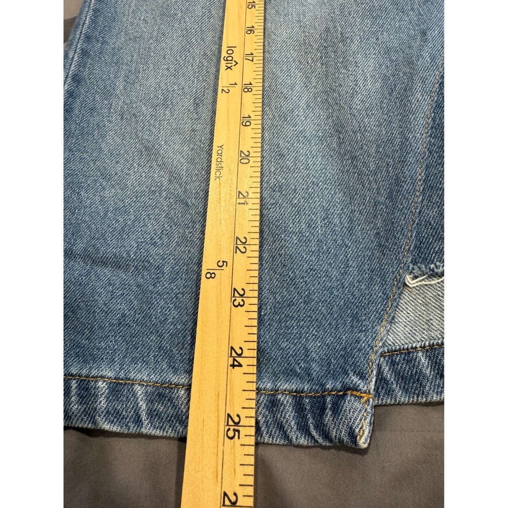 🔴Time and Tru Womens Patchwork Denim Midi Skirt Medium Blue 100% Cotton Sz18 - Picture 5 of 9